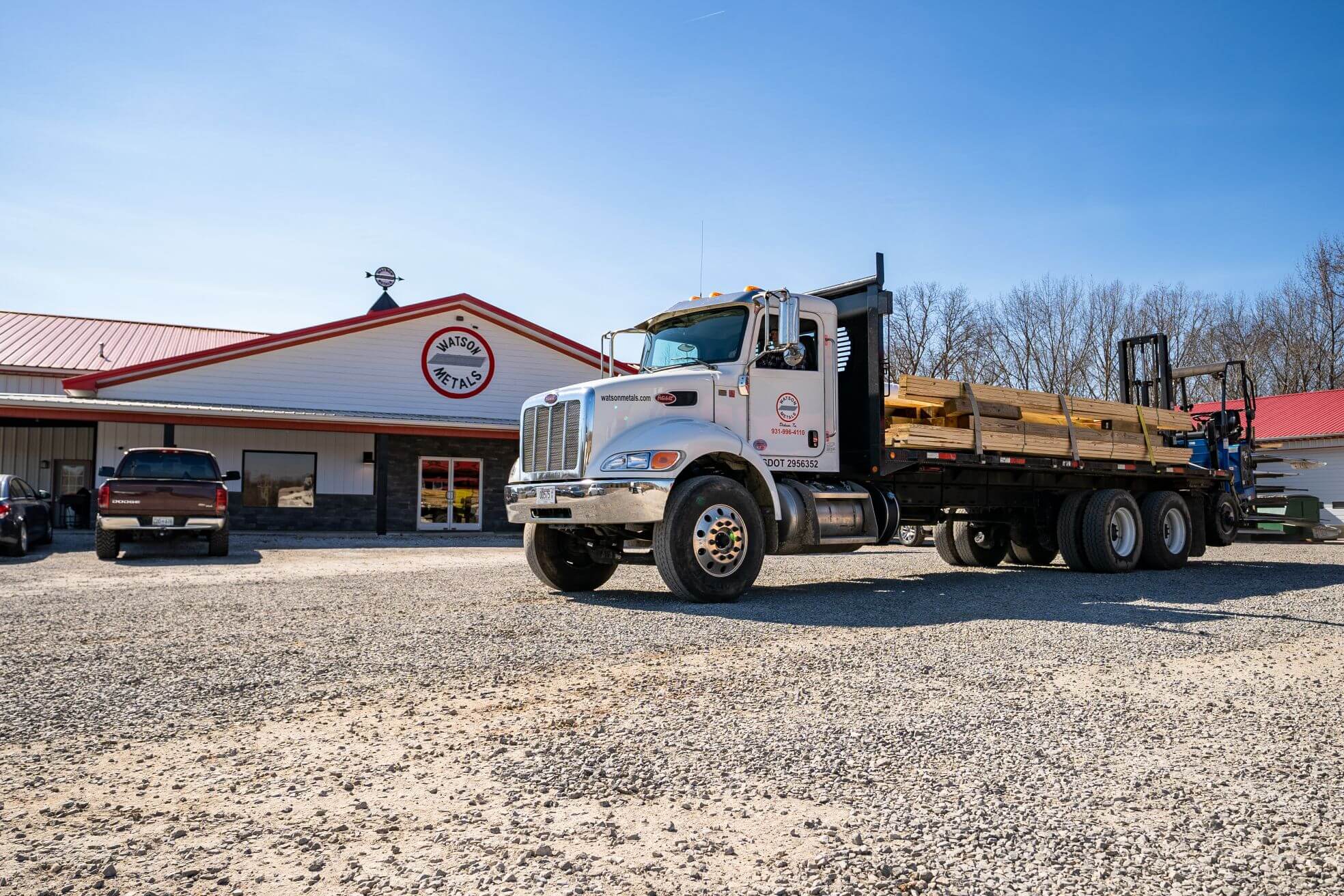 Photo of delivery truck in front of Watson Metals