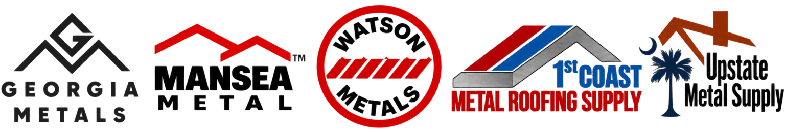 Five metal roofing logos Color WM Center