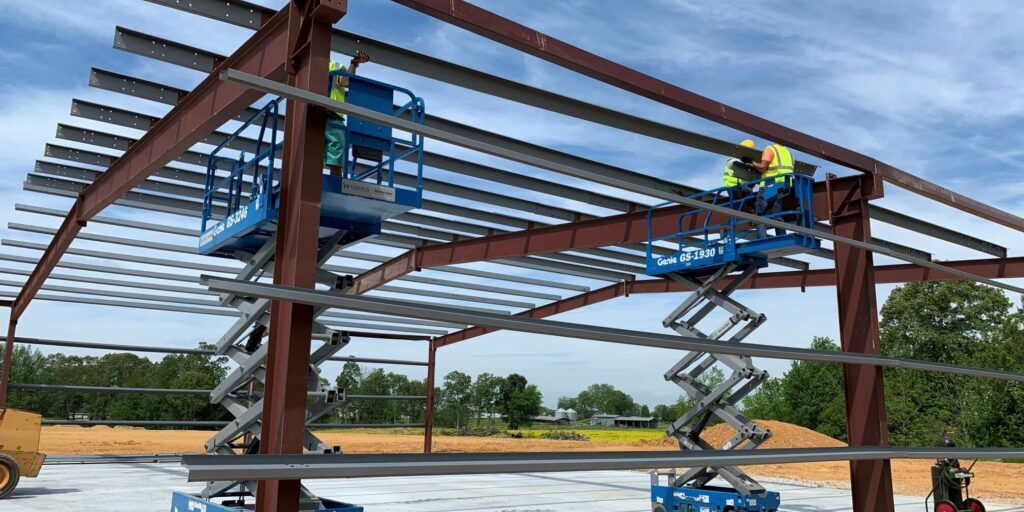 steelframe Photo of steel frame building frame